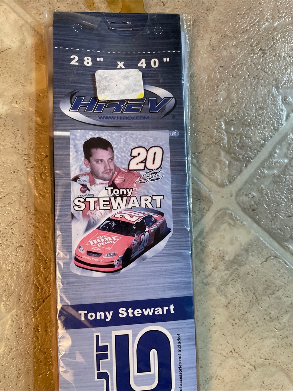 TONY STEWART 28" X 40" NASCAR DIE-CUT FLAG-NEW